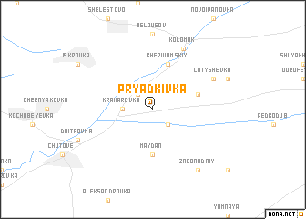 map of Pryadkivka