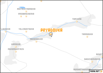map of Pryadovka