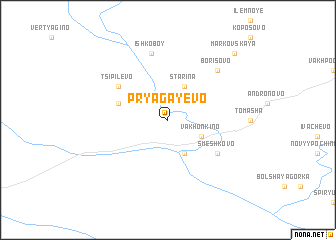 map of Pryagayevo