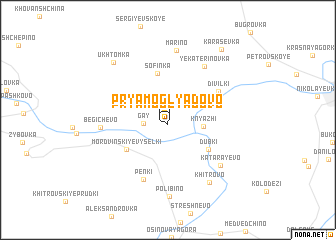 map of Pryamoglyadovo