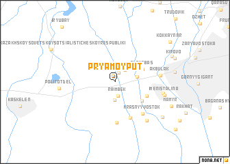 map of Pryamoy Put\