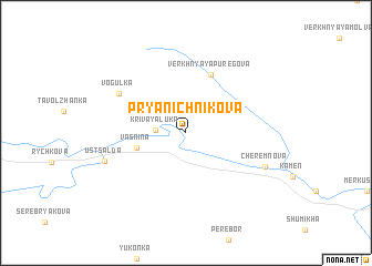 map of Pryanichnikova