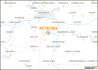 map of Pryazhev