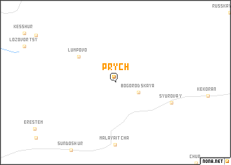 map of Prych