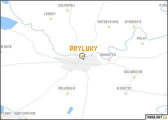 map of Pryluky