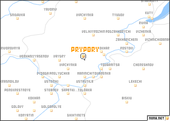 map of Prypory