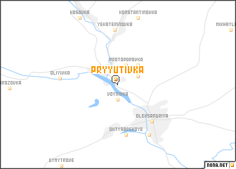 map of Pryyutivka