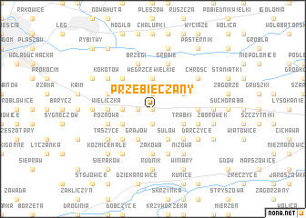 map of Przebieczany
