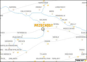 map of Przechody