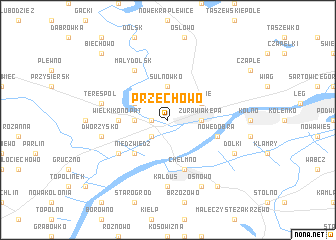 map of Przechowo