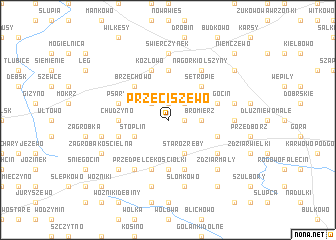 map of Przeciszewo