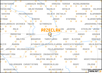 map of Przecław