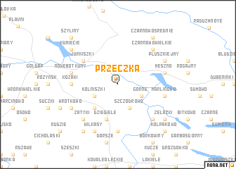 map of Przeczka