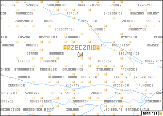 map of Przeczniów