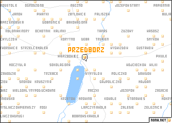 map of Przedbórz