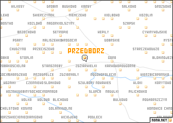 map of Przedbórz