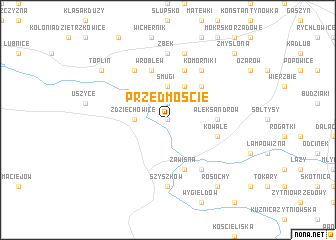 map of Przedmoście