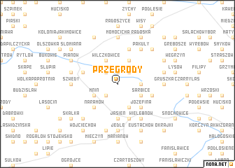 map of Przegrody