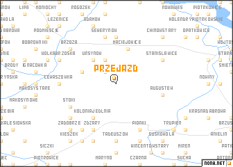 map of Przejazd