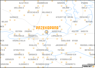 map of Przekopana