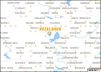 map of Przełomka