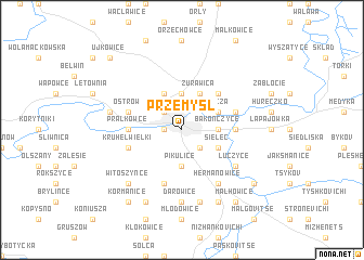 map of Przemyśl