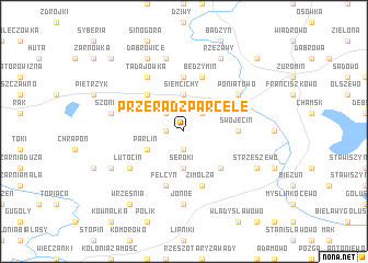 map of Przeradz Parcele