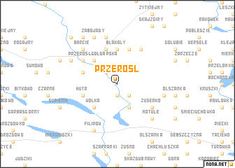 map of Przerośl