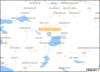 map of Przerwanki