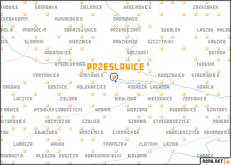 map of Przęsławice