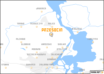 map of Przęsocin