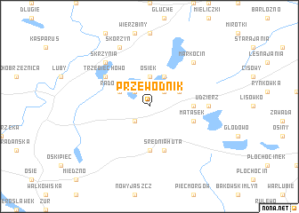 map of Przewodnik