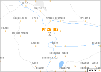 map of Przewóz