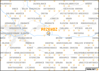 map of Przewóz