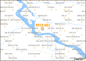 map of Przewóz