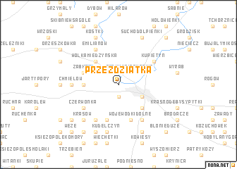 map of Przeżdziatka