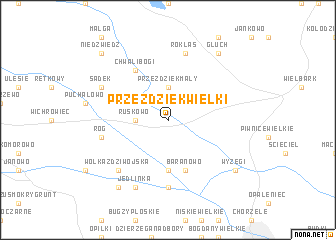 map of Przezdzięk Wielki