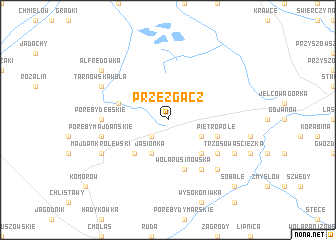 map of Przezgacz