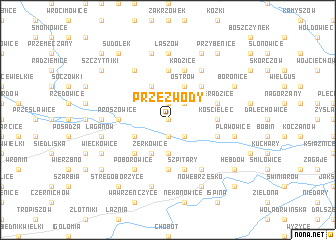 map of Przezwody