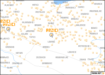 map of Pržići