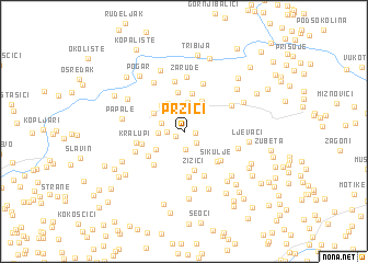 map of Pržići