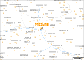 map of Przojne