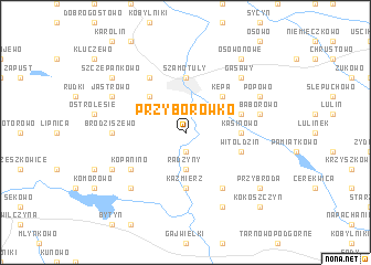 map of Przyborówko