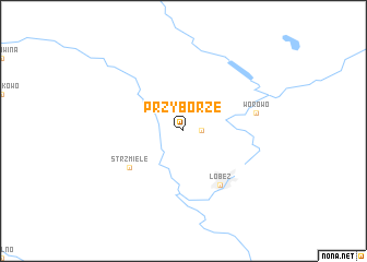 map of Przyborze