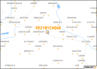 map of Przybychowo