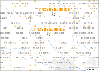 map of Przybysławice