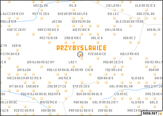 map of Przybysławice