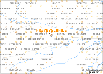 map of Przybysławice