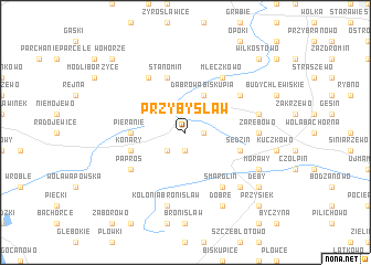 map of Przybysław