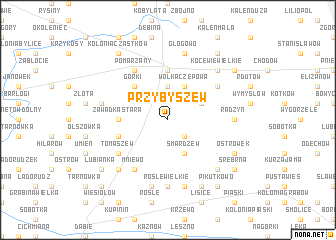 map of Przybyszew